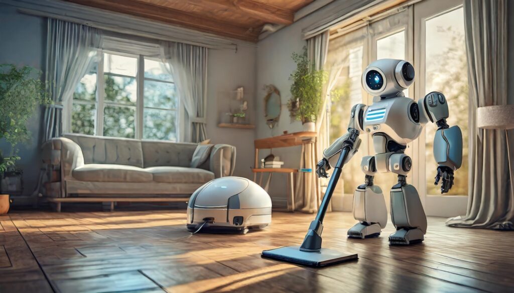 Accomplishments February 2024 Dan Bailey   Firefly High Quality Render Of A Robot Cleaning The Inside Of A House 71946 1024x585 